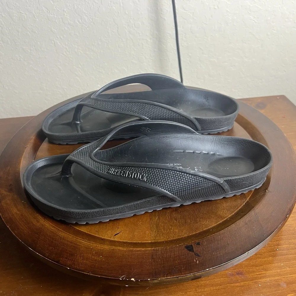 Birkenstock Honolulu EVA Men Black Thong Sandals Flip Flops GorpCore Germany 43‎